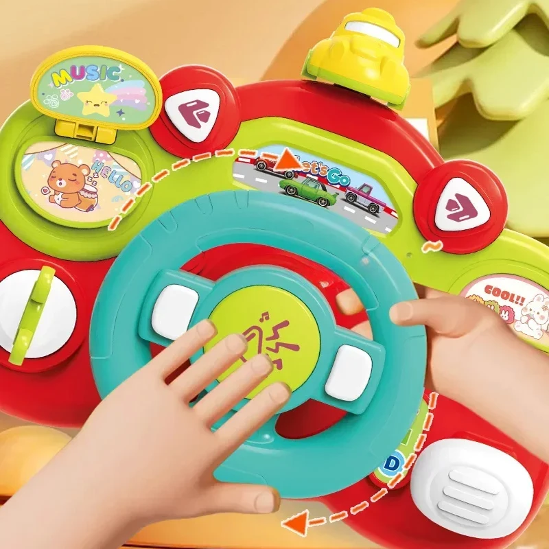 Roue de direction électrique avec sons et lumières pour enfants une expérience immersive pour les jeunes conducteurs en herbe
