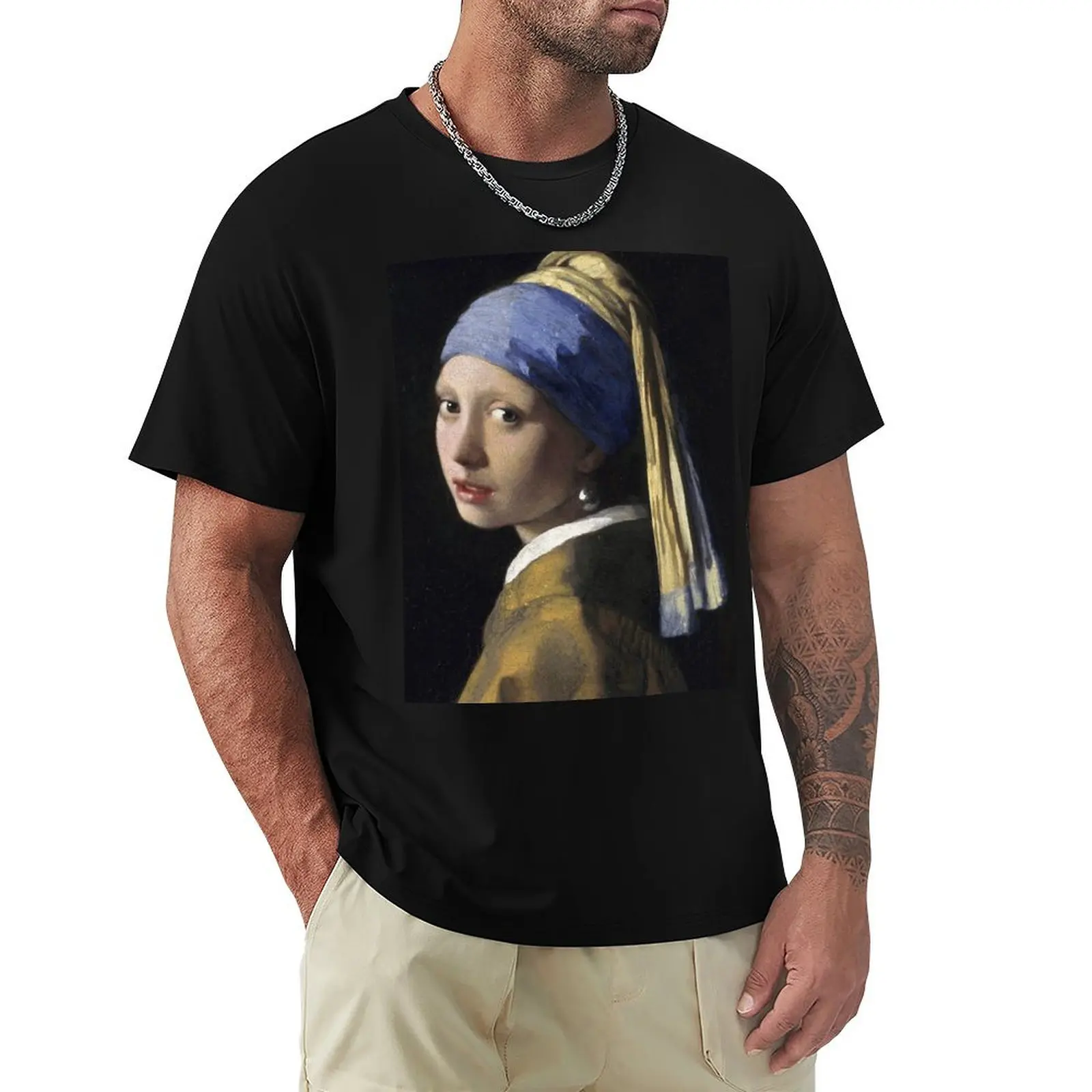 The Girl With The Pearl Earring T-Shirt Lightweight Running Sports T-Shirt