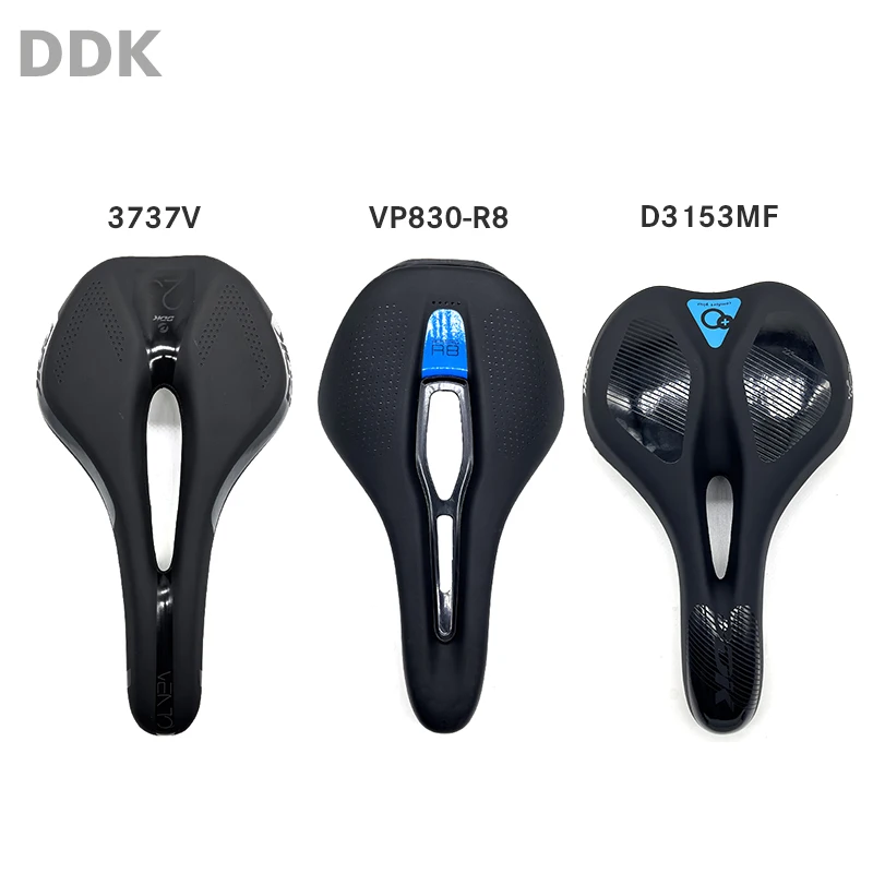 Taiwan DDK Bicycle Saddles Comfortable Cushion Bike MTB Saddle Ergonomic Design Steel Bow E-bike Seat Hollow