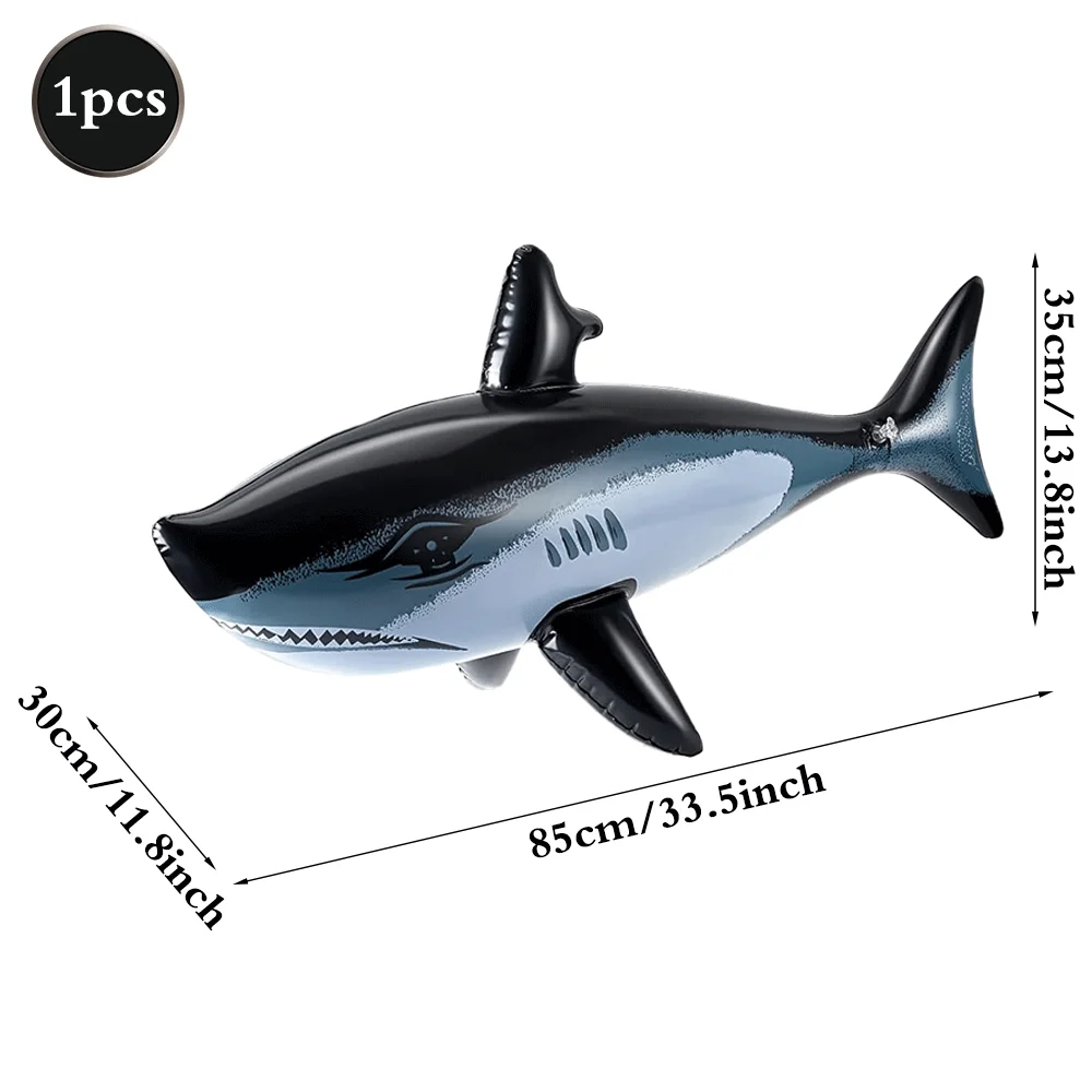 33inch Lovely Rainbow Colorful Dolphin Balloon Sea World Theme Party Shark Inflatable Toys Beach Pool Party Birthday Decorations