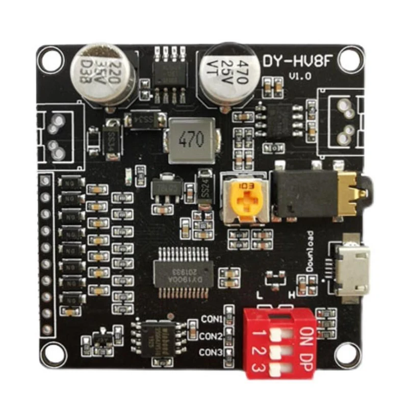 DY-HV20T/HV8F12V/24V power supply10W/20W Voice playback module supporting Micro SD card MP3 music player for Arduino