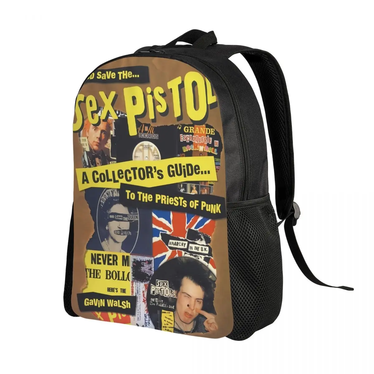 Rock Band Sex Pistols Backpacks for Men Women School College Students Bookbag Fits 15 Inch Laptop Heavy Metal Bags