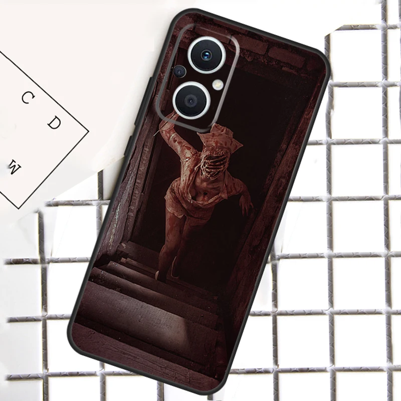 Silent Hill Enfermeira Para OPPO Reno 14F 13F 12F 11F 10 11 12 13 14 Pro 7 8 Lite 8T OPPO Find X6 X5 X8 Pro Case