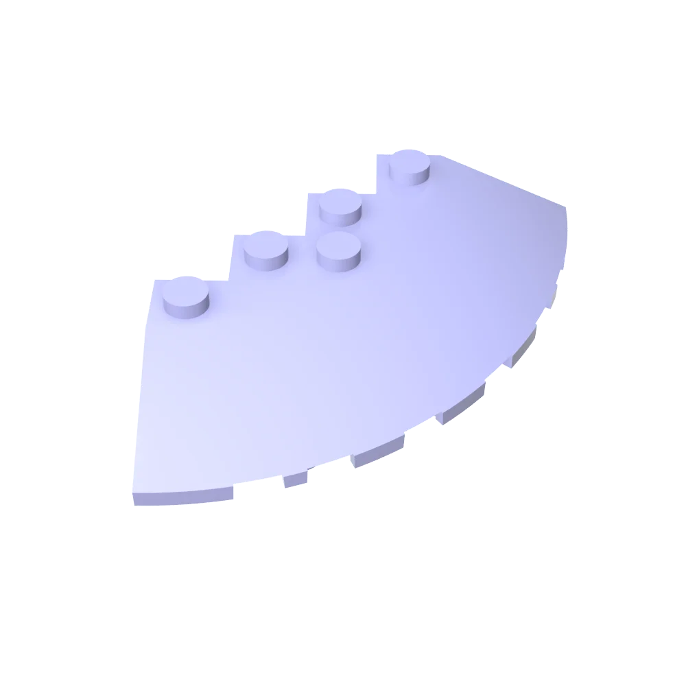 Gobricks GDS-90469 Round Corner 6 x 6 with Slope 33 Edge, Facet Cutout compatible with lego 95188 Assembles Building Blocks