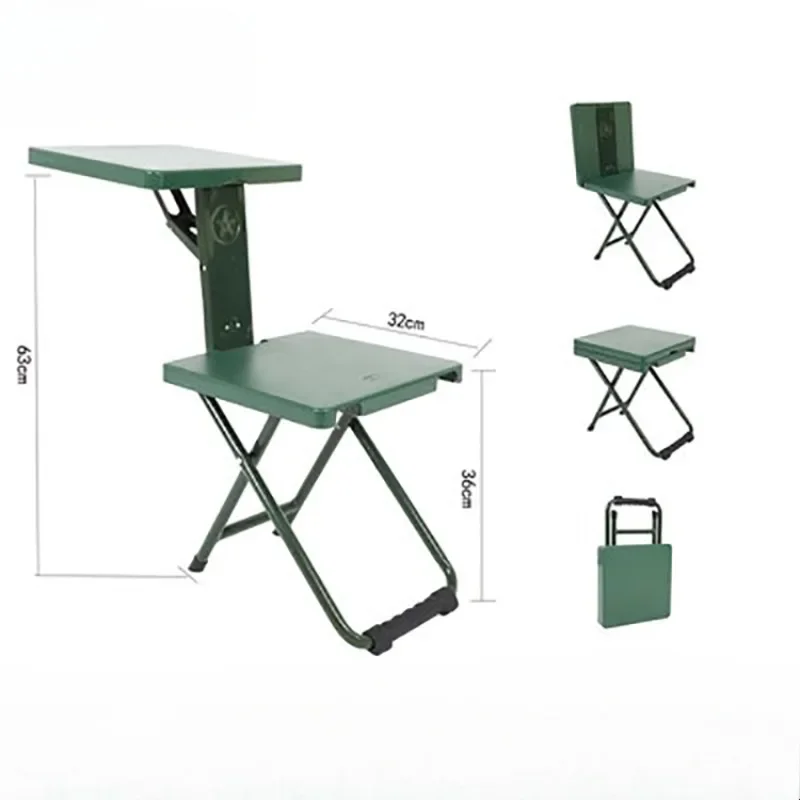 Multi Functional Writing Chair Folding Learning Marching Camping Fishing Chair Folding Beach Beach Accessories Sillas Plegables