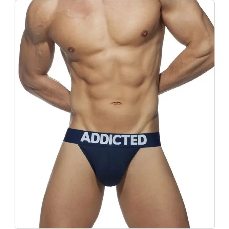 Fashion Letter Solid Color Solid Color Men's Panties Classic Cotton Split 1053