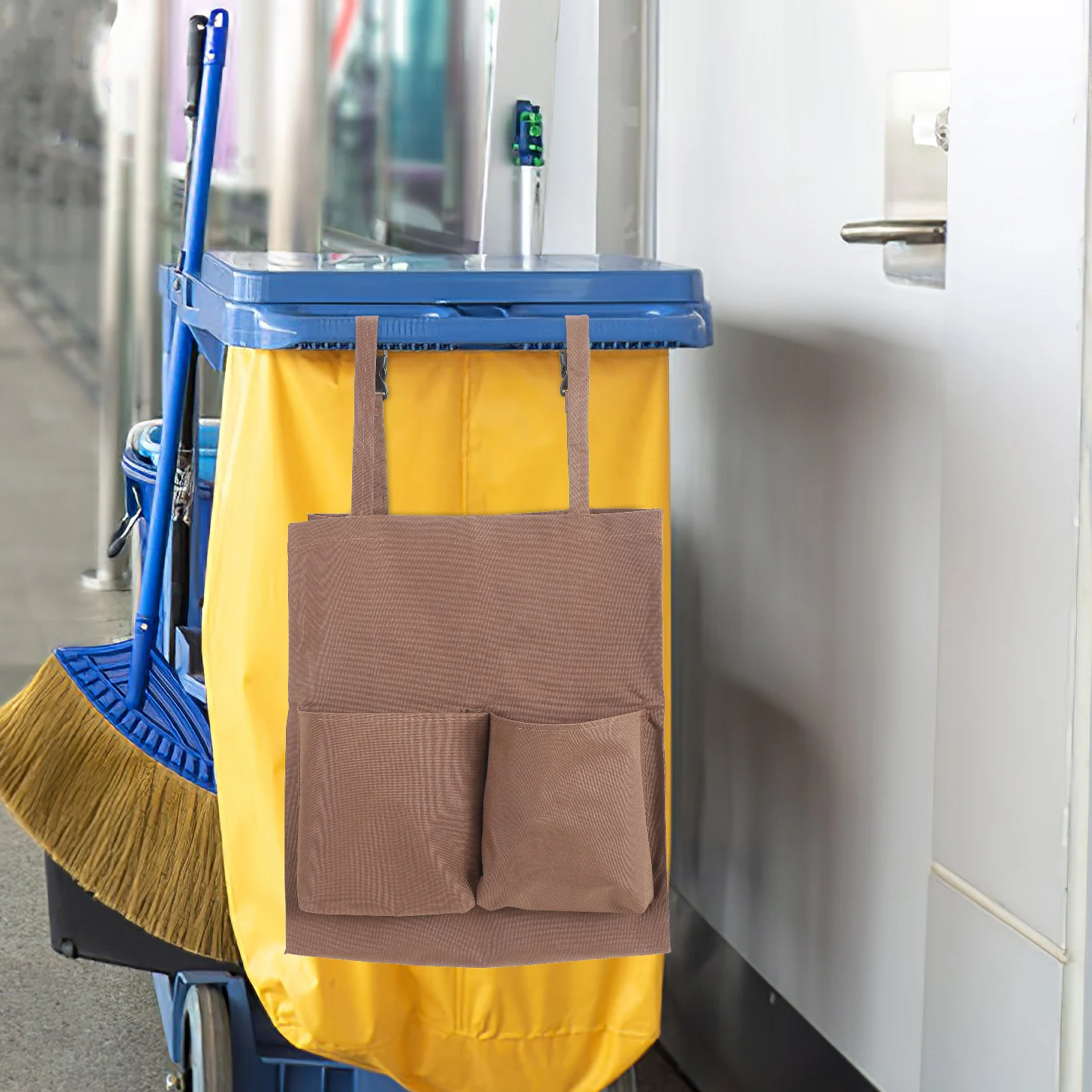 

Cleaning Cart Bags Housekeeping Debris Bag Waterproof Litter Caddy Janitorial Bags Trash Collection Hotel Room Restaurant
