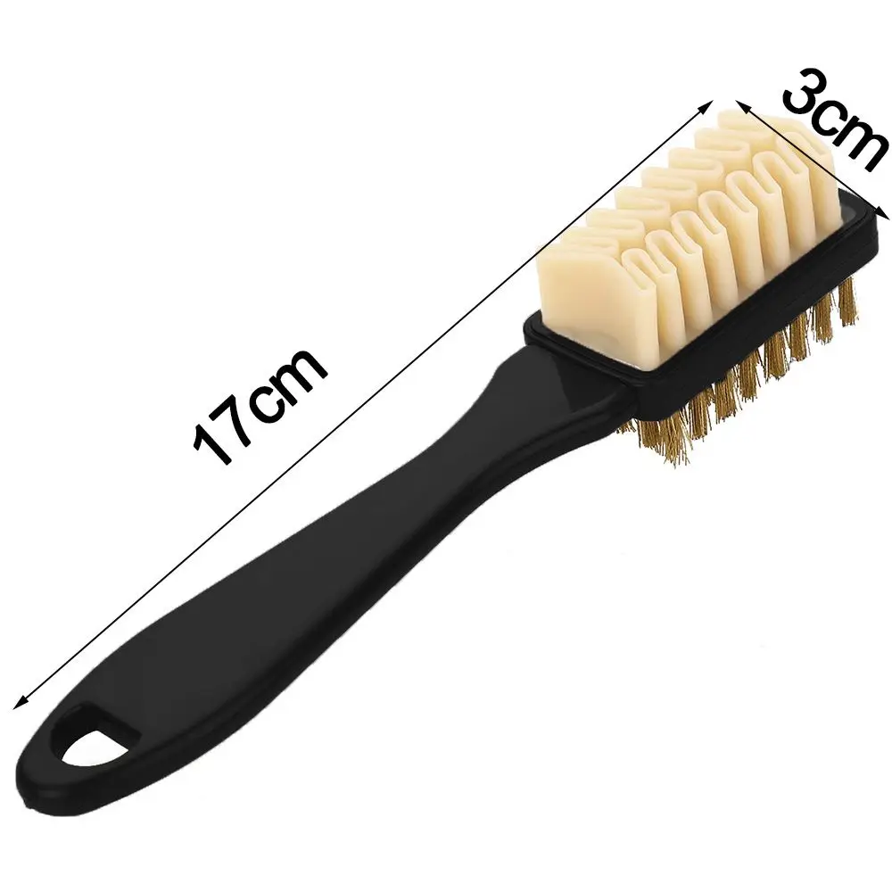 2-side Cleaning Brush Kit For Suede Leather Nubuck Shoes Boot Cleaner Stain Dust