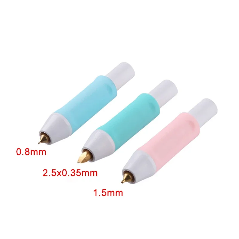 0.8/1.5/2.5/2.5*0.35MM USB Heat Foil Pen Calligraphy Tip Slim Handle with Heat-Resistant Grip Used On Paper Leather Plastic Card