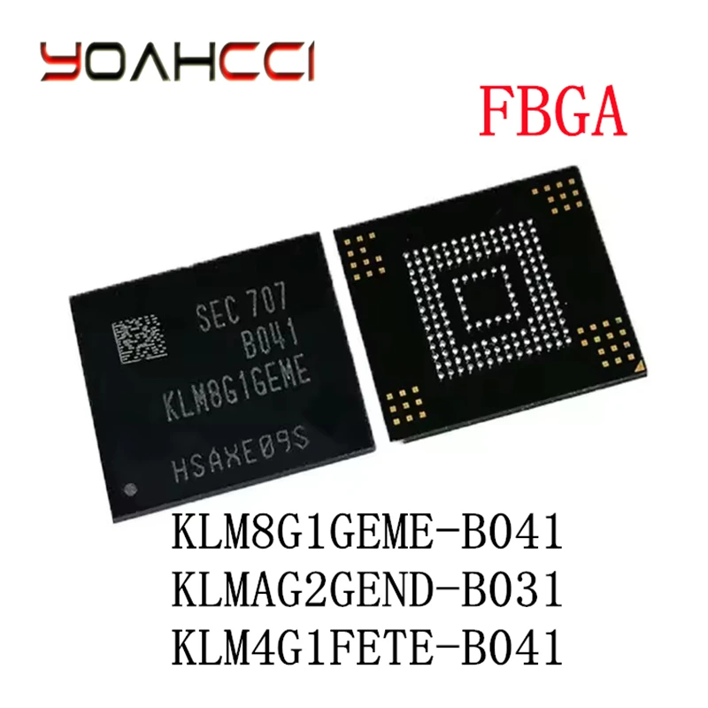 5PCS/Lot KLM8G1GEME-B041 、KLMAG2GEND-B031 、KLM4G1FETE-B041 original flash memory chip KLM8G1GEME、KLMAG2GEND、KLM4G1FETE