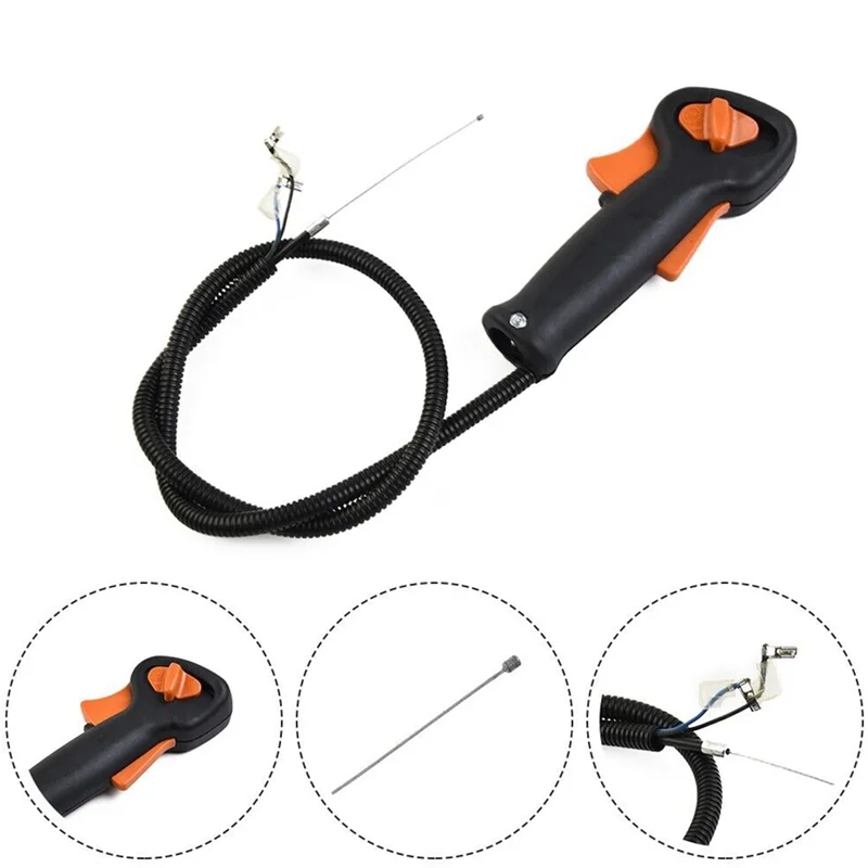 AD11 جزازة العشب الملحقات خنق مقبض خنق تجميع مفتاح مناسبة ل STIHL FS75 FS80 FS85 STIHL الملحقات