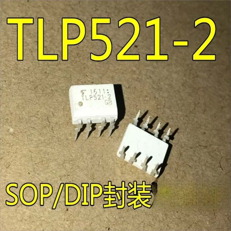 TLP521-2 TLP521-2GB, inline DIP8 pin perangkat optocoupler ganda untuk pengambilan langsung 100 buah