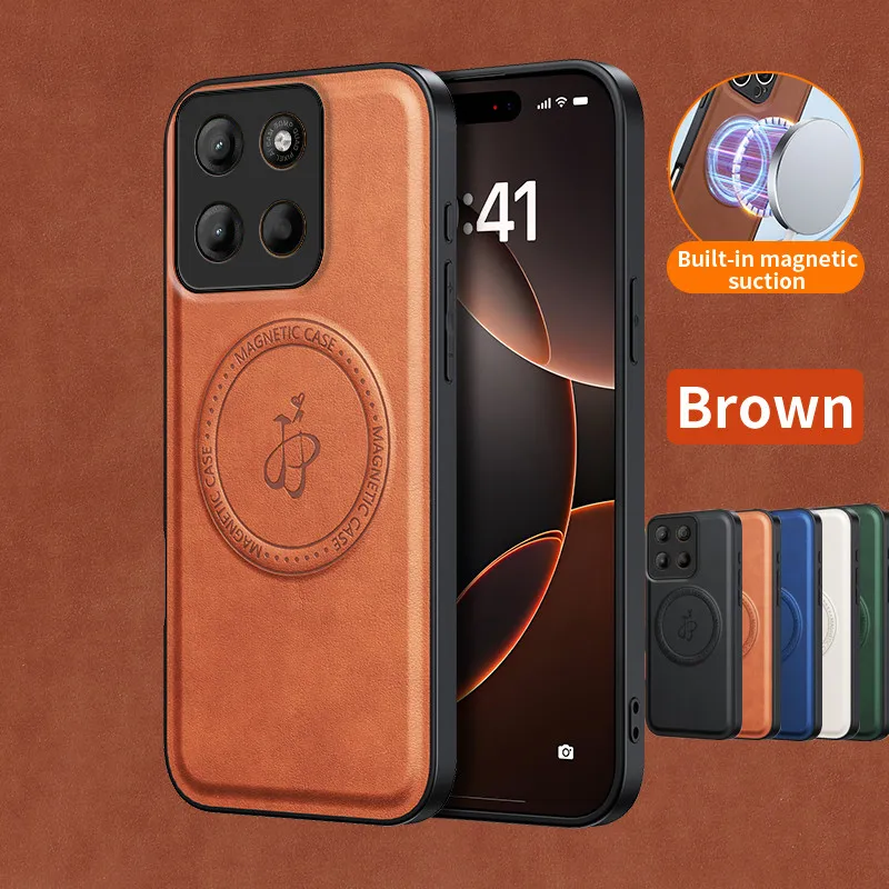 Drahtlose Lade Magnetische Fall für Motorola Moto G56 G86 5G G85 G75 G15 G05 E15 Schutzhülle PU Leder Zurück shell Fundas