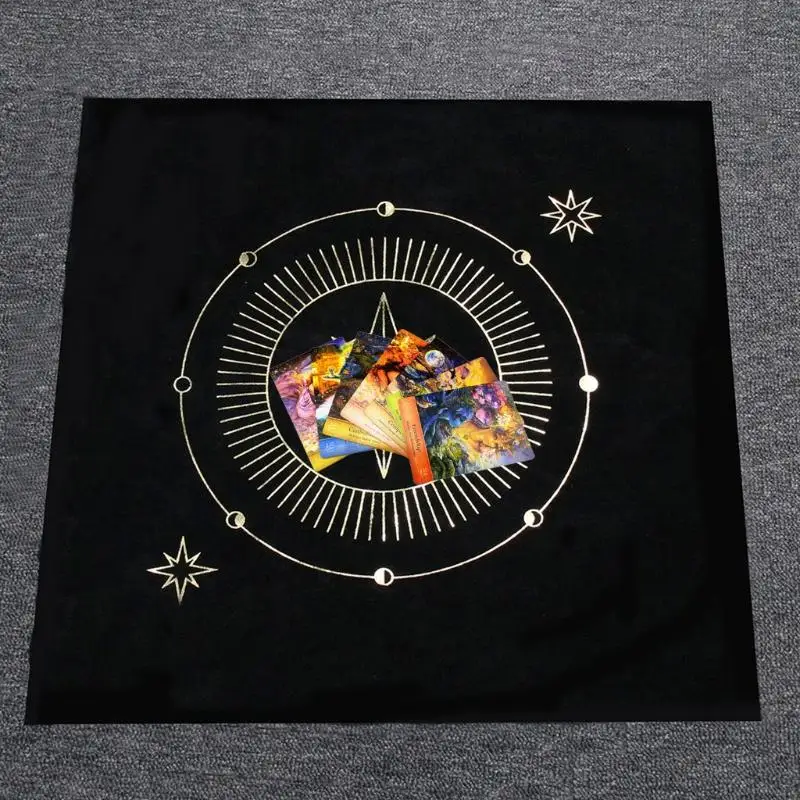 39x49cm Tarot Tarjeta Tablecloth Franel geométrica Divinación altar altar Juego tablero Oráculos del