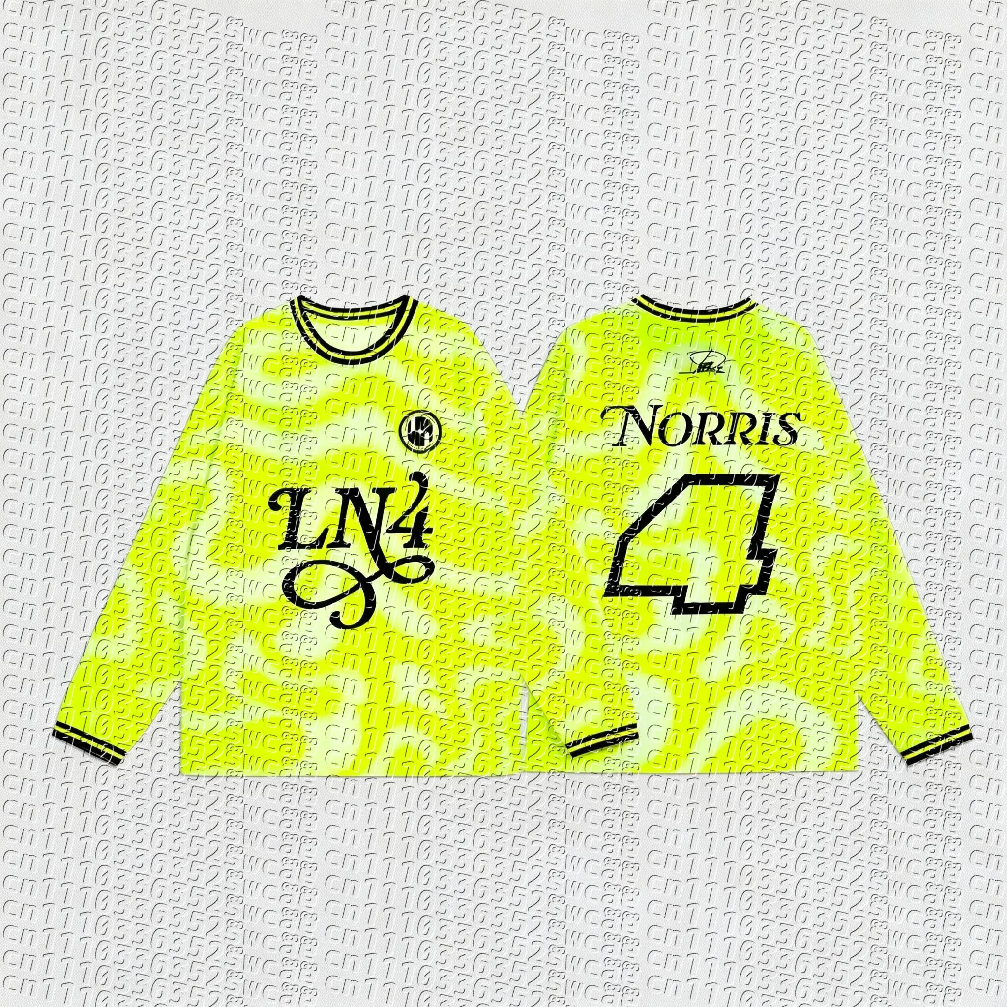 Hot Selling Racing Suit Replica Training Suit Spring and Autumn Adult Men's Long Sleeved T-shirt