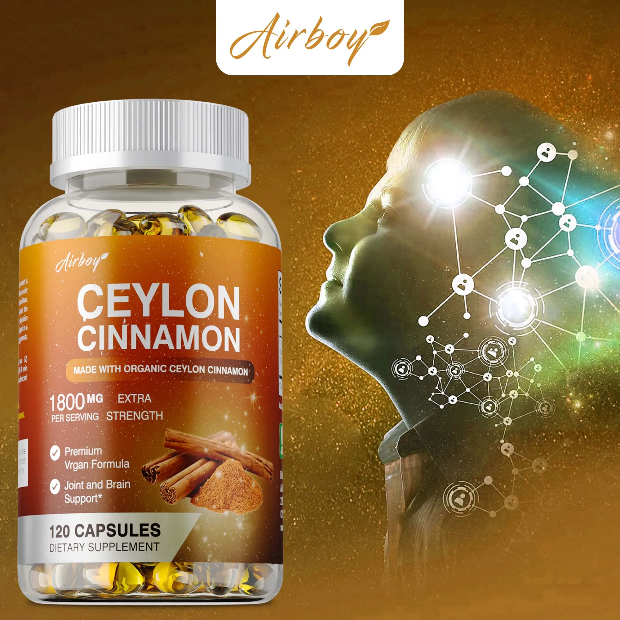

Ceylon Cinnamon - Improves Blood Circulation, Balances Blood Sugar, Supports Heart and Cardiovascular Health, Boosts Immunity
