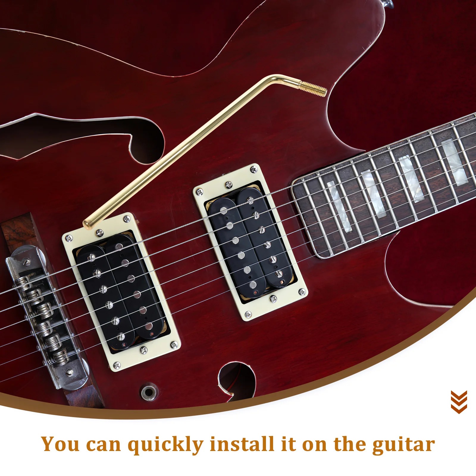 

Electric Guitar Tremolo Arm 6Mm Thread Metal Whammy Bar Replacement Guitar Bridge Parts Accessories Instrument