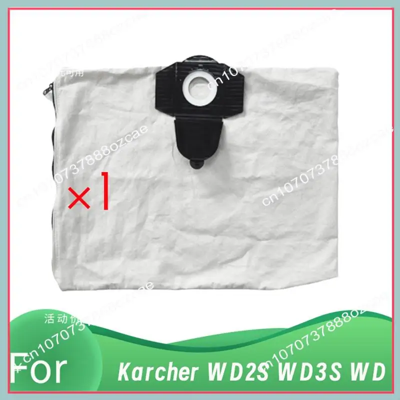 Bolsa de polvo con cremallera lavable A26P para Karcher WD2S WD3S WD Series aspiradora de cubo bolsa de polvo duradera