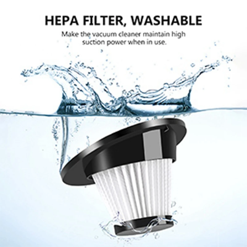 Aspirador de pó portátil sem fio recarregável, vácuo de alta potência, 120W, 9000PA, úmido e seco, adequado para casa, carro, escritório