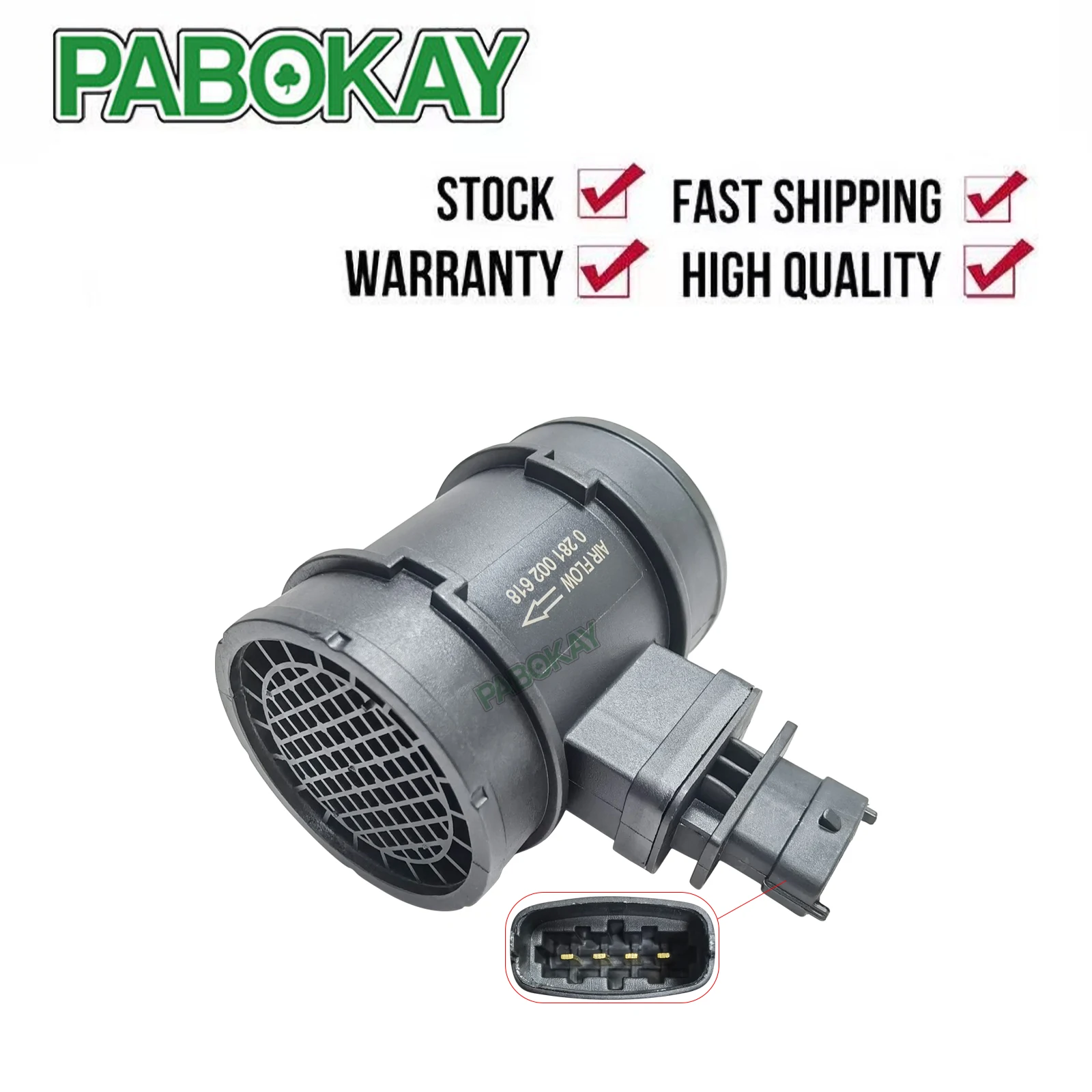 

For Saab 9-3 9-5 Alfa Romeo 156 159 Chevrolet Lacetti Nbuira Captiva 1.9 2.0 Mass Air Flow Meter Sensor 0281002618 0281002683