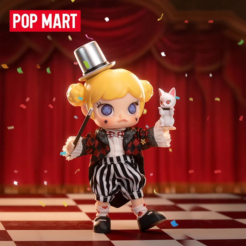 

POP MART MOLLY Magic Show Movable Doll BJD Set Dress Toy Kawaii Action Doll Toys Collection Figurine Surprise Model Mystery Box