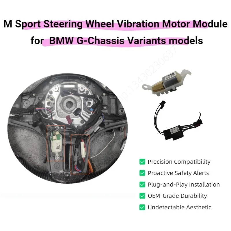 Steering Wheel Vibration Motor Module for BMW G-Series Models G20, G21, G30, G31, G32, G11, G12, G01, G02 and G Chassis Vehicle