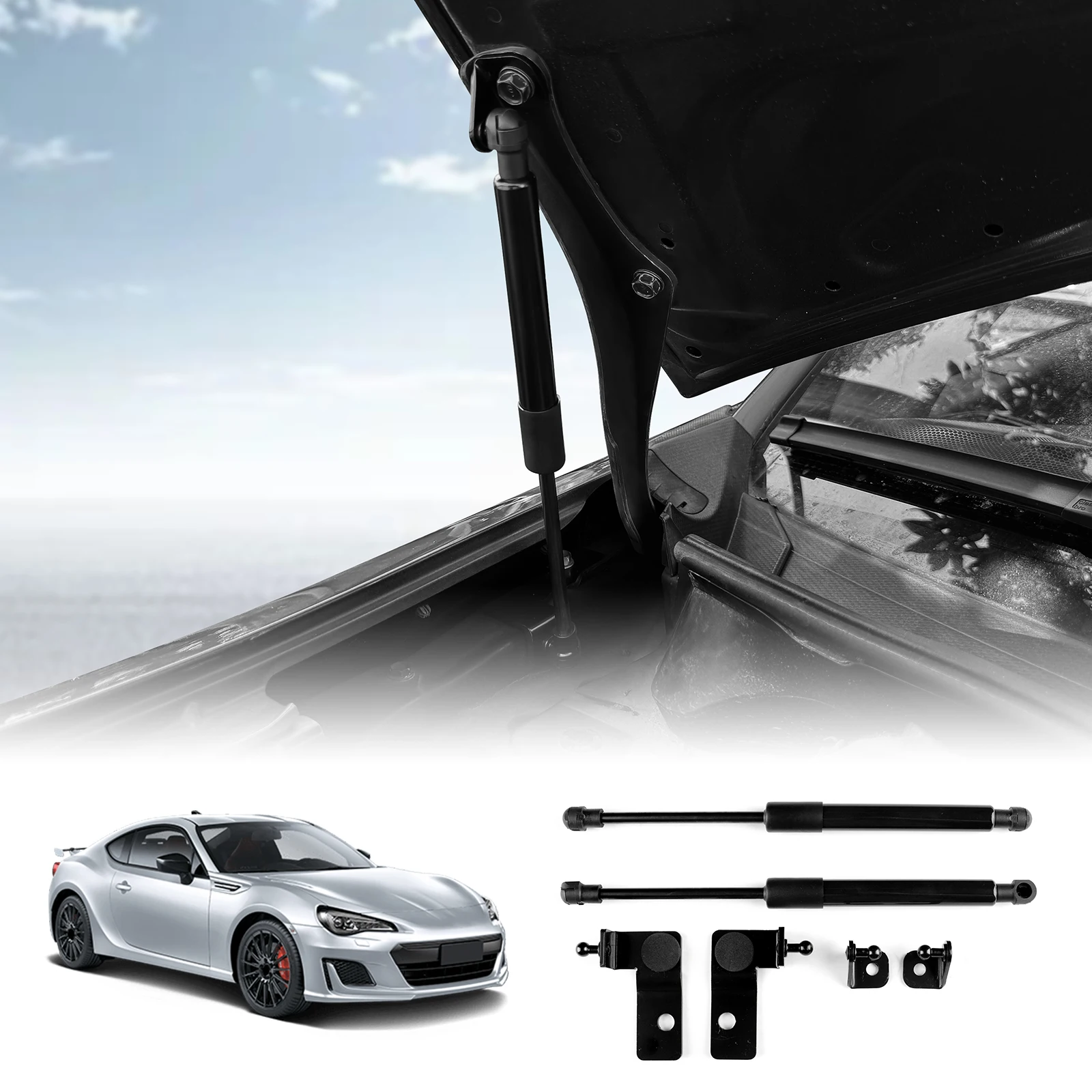 

For Subaru BRZ Toyota GT86 ZN6 ZC6 2012 2013 2014 2015 2016 2017 2018-2020 Hood Dampers Front Bonnet Gas Struts Lift Supports