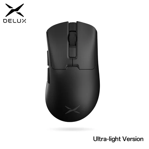 Delux M900PRO versión ultraligera ratón inalámbrico para juegos ergonómico 1K/8K tasa de orolling 50g PAW3395 para ordenador portátil de mano grande derecha