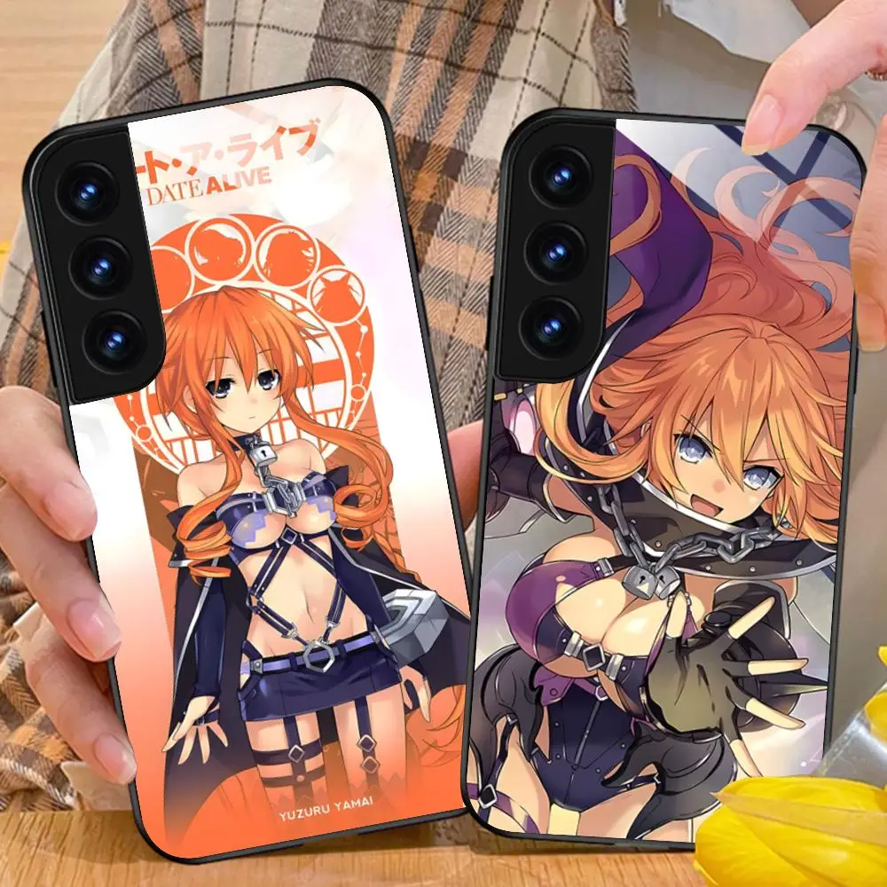 Date a Live Yamai Yuzuru Phone Case for Samsung Galaxy S26 S25 S24 S23 S22 S21 S20 Note20 Plus FE Ultra Glass Protective Cover