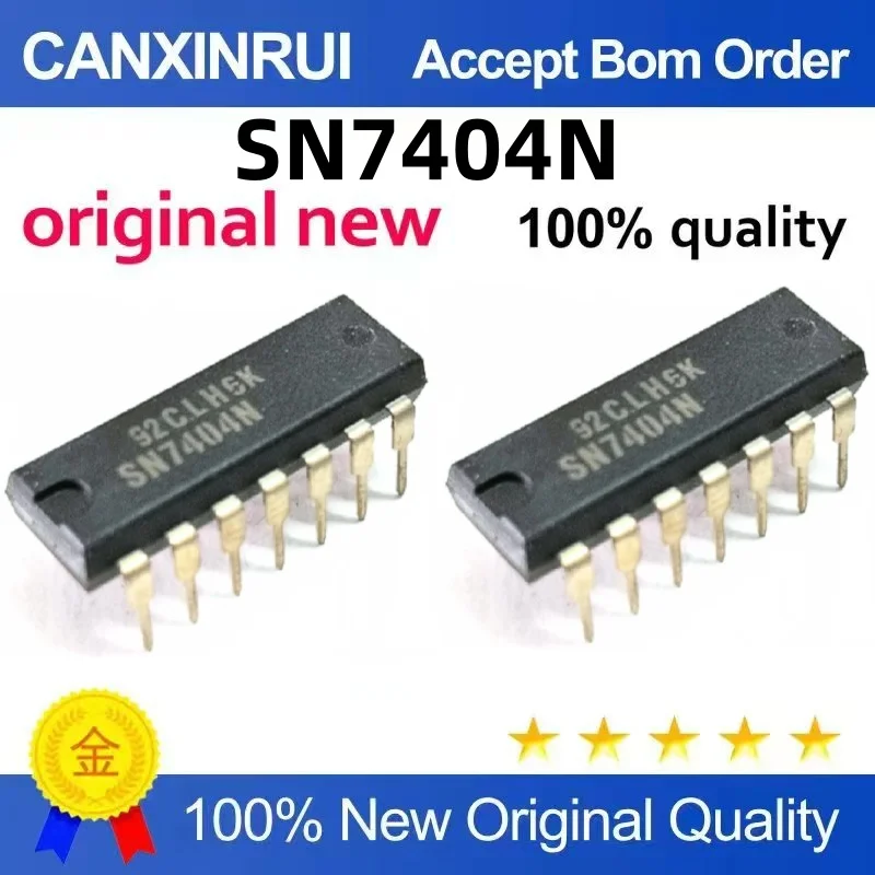 (10-300piezas)The new original SN7404N 7404N DIP14 integrated circuit chip IC starts with a start