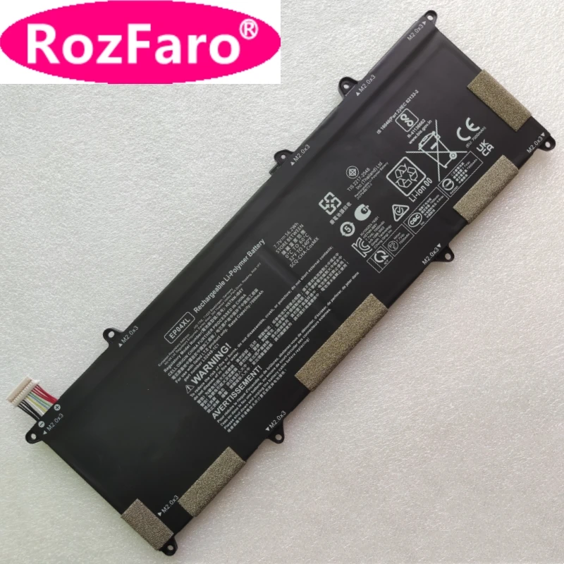 

RozFaro EP04XL EP04056XL L52581-005 L52448-1C1 L52448-241 HSTNN-DB9J HSTNN-IB8Y Battery For HP Elite Dragonfly G1 G2 8MK79EA