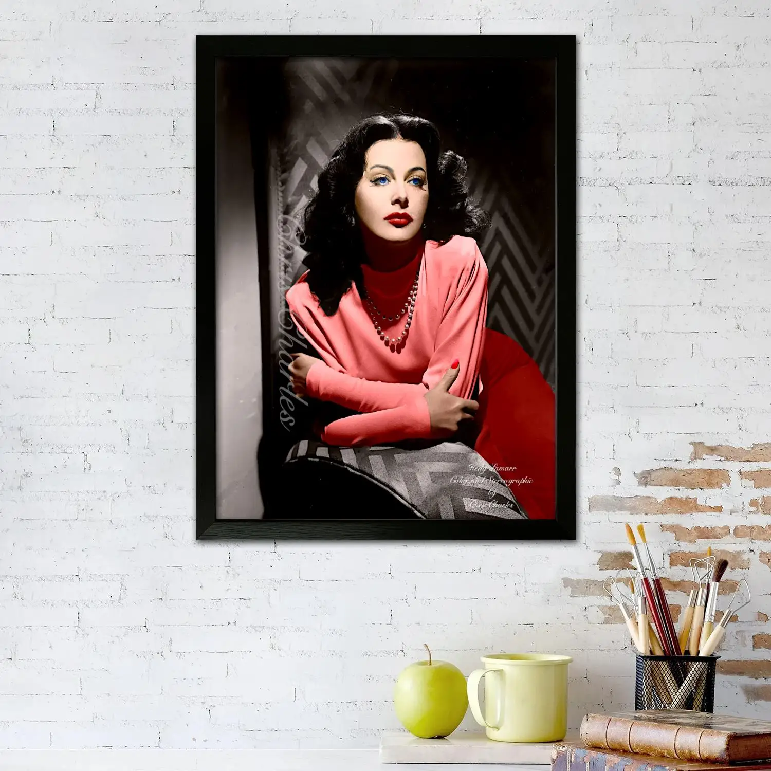 hedy lamarr Canvas Art Poster, Wall Art Picture Print, Modern Family Bedroom Decor Posters,Decorative painting