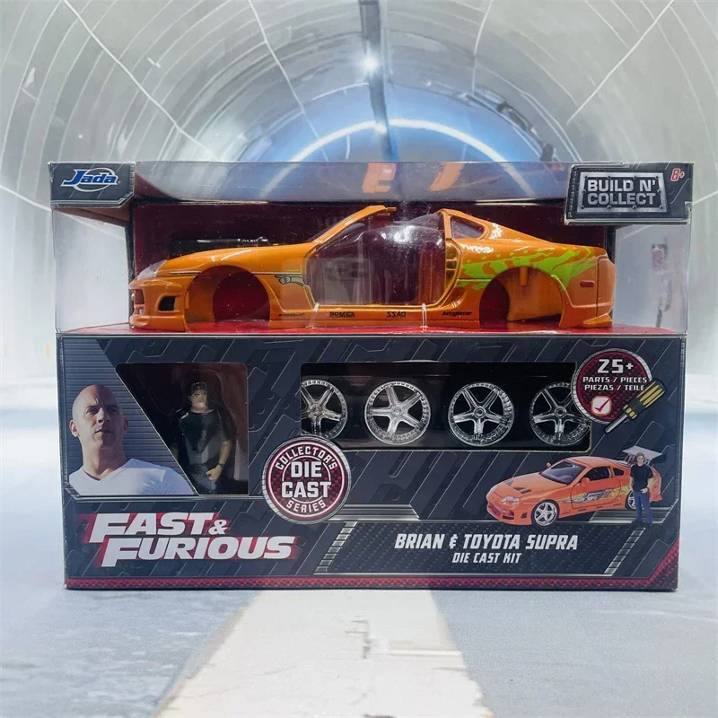 Jada 1:24 Fast and Furious Brian\'s 1995 Toyota Supra alta simulación Diecast Metal aleación modelo coche niños juguete colección de regalo J187