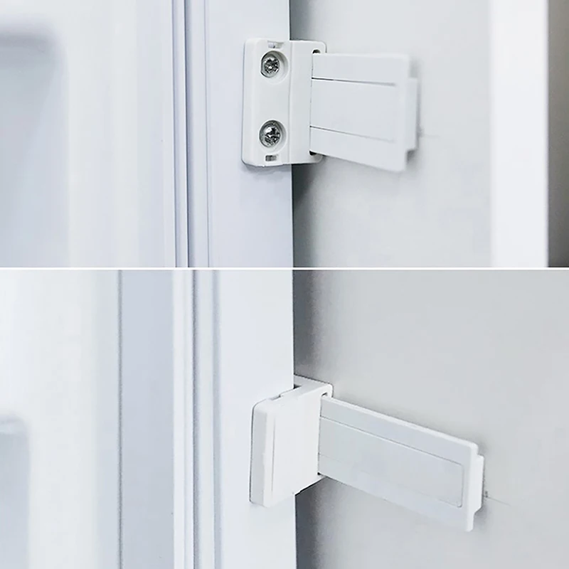 (❤️)1Set Integrated Fridge Door Plastic Mounting Bracket Fixing Slide For Freezer Refrigerator Door Shelf Rail For Refrigerator
