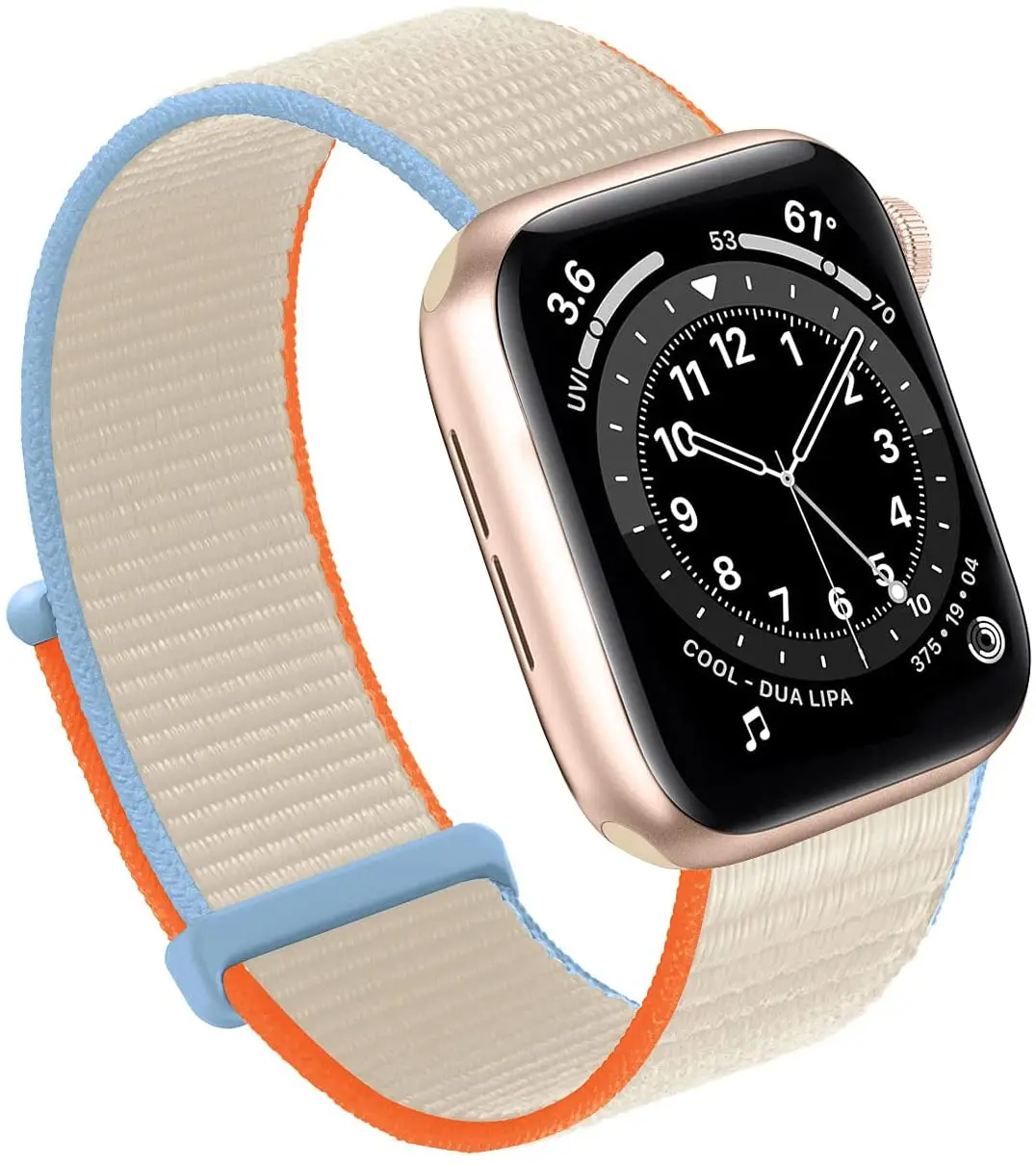 Nylon Strap For Apple Watch Band 45mm 41mm 44mm 40mm 42mm 38mm Smartwatch Accessorie Solo Loop Bracelet iWatch Series 7 4 5 6 Se