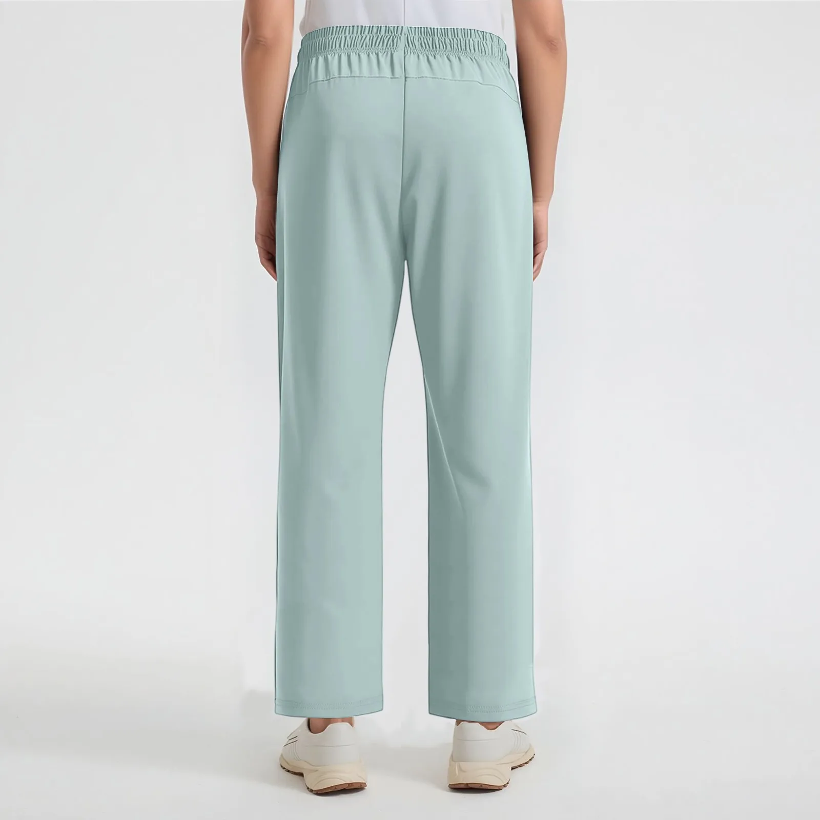 Pantalon femme couleur unie stretch actif été pantalon à séchage rapide respirant ample cool pantalons de survêtement avec poches zippées