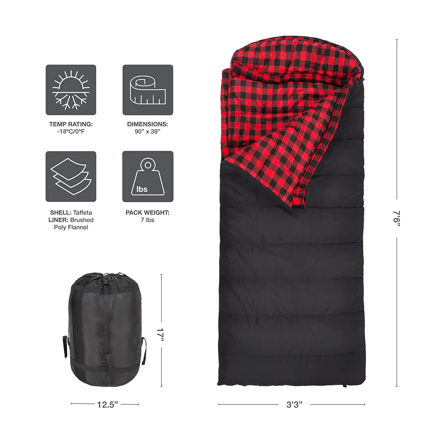 Popular Comfortable Sleeping Bag 0 Degree Sleeping Bag Great for Cold Weather Camping Sleeping Bag view 3