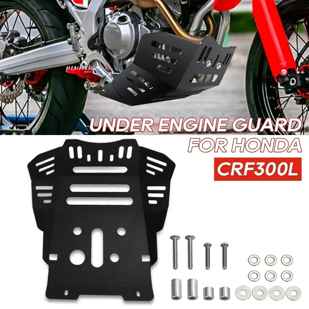 

CRF 300L Under Engine Protection Cover For HONDA CRF300L 2021-2024 Motorcycle Accessories CNC Skid Plate Bash Frame Guard Pan