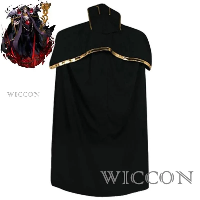 أنيمي أفرلورد إينز أوال ثوب تأثيري حلي عباءة سوداء موحدة هالوين مرحلة الأداء كرنفال حفلة لعب الأدوار البدلة
