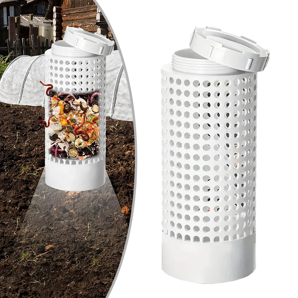 1Pcs Insect Composting Bin For Garden Space-Saving PVC Insect Composter Tube Composting Bin For Raised Garden Beds And Yards