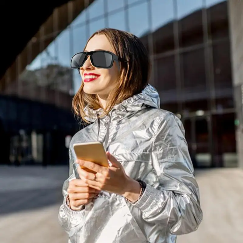 Open Ear Style Wireless Smart Sunglasses, Música Óculos com Volume, Voice Control, Outdoor Sport