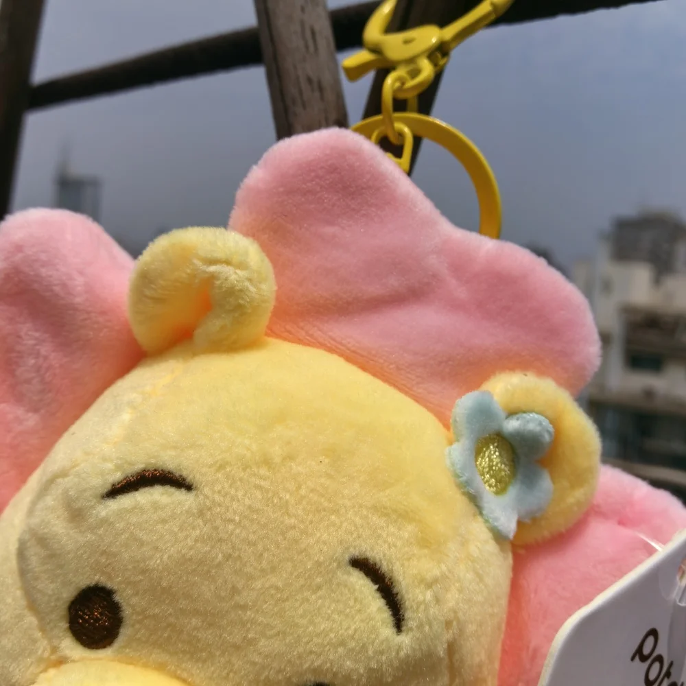Disney Winnie Pooh Kawaii Bear Plush Keychain for Women Bag Pendant Cute Plush Stuffed Toys Backpack Decorate Birthday Gifts