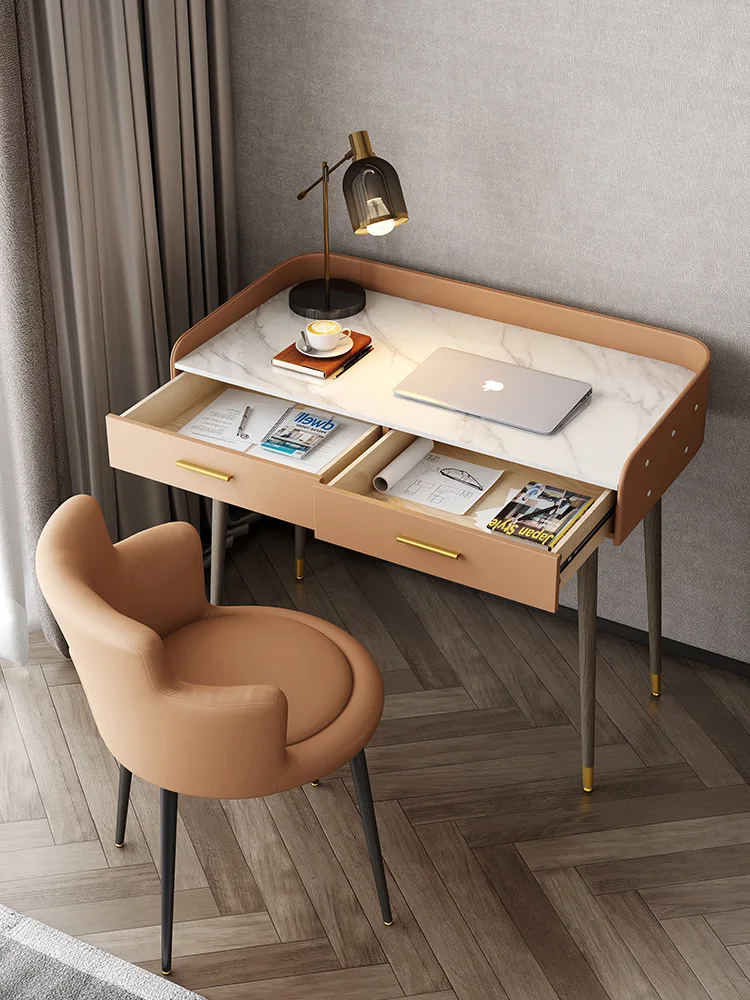 Light Luxury Desk Computer Desk Desktop Modern Home Bedroom Bedside Student Writing Desk Learning Office Small Table