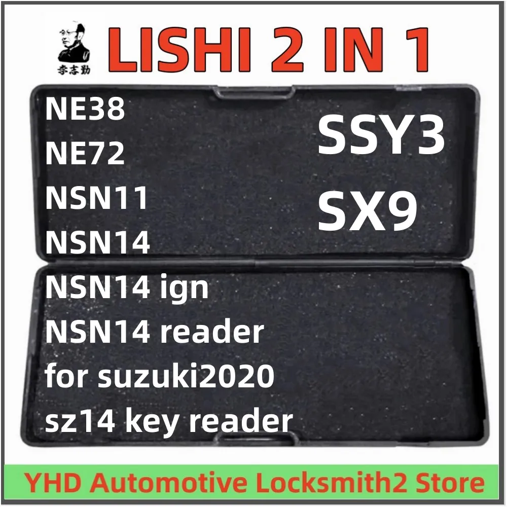 LISHI 2-in-1 Werkzeug NE72 NE38 NE78 NSN11 NSN14 für SUZUKI2020 SZ14 SSY3 SX9 2-in-1 Zündschloss-Lishi-Werkzeuge