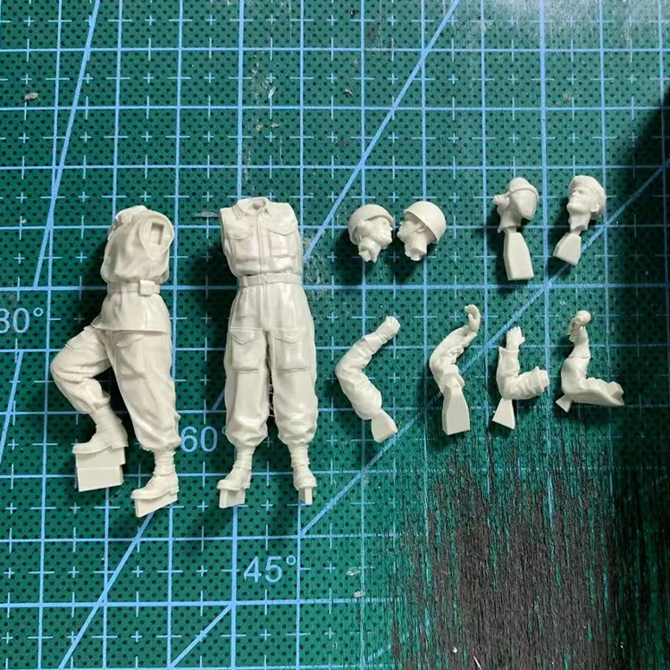 1/35 Harz Modell Figur gk Soldat, britischer Panzer Revolver Set, unmontiert und unbemalt Kit