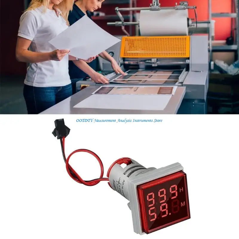 367D Precisions double Display Hour Meter with Impact Resistance & Long Life Multifunction LED Hour Meter for Various