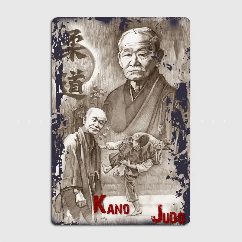 Navy Karate Jigoro Kano Founder of Judo Metal Tin Sign Truck Indoor and Outdoor Home Bar Coffee Kitchen Wall Decoration