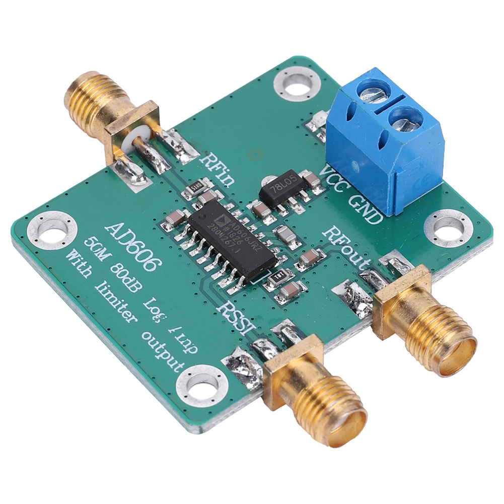 Logarithmic Detector -75dBm To +5dBm AD606 Log Amp Module Low Power 80dB Demodulation Logarithmic Amplifier Adjustable Limiter