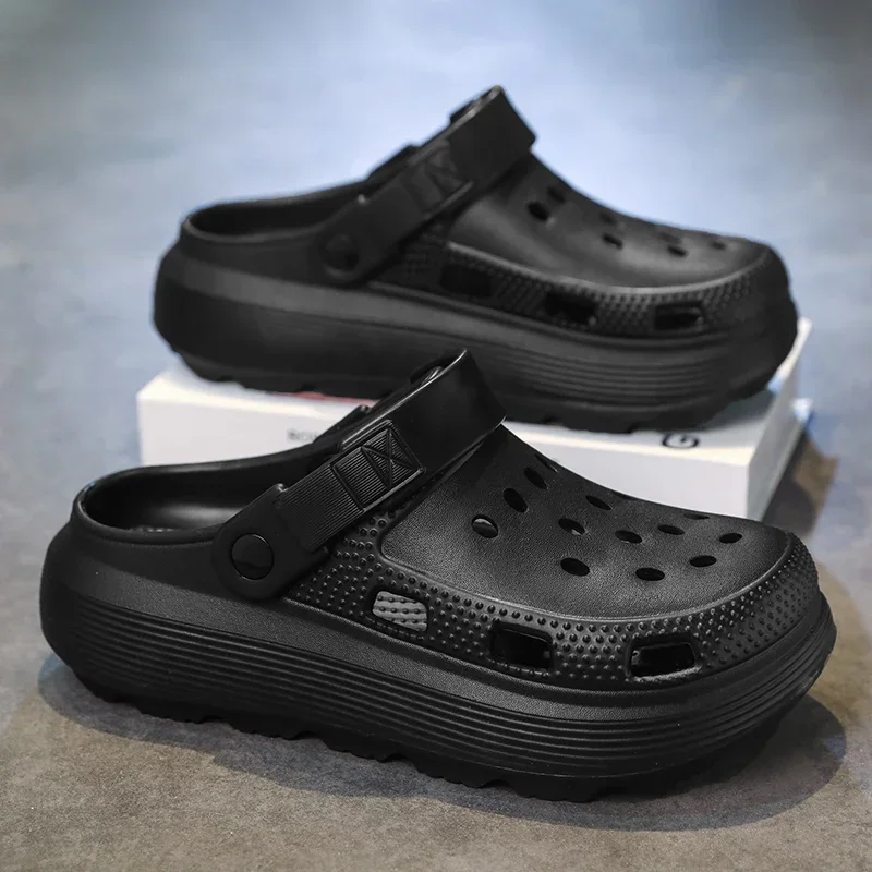 

Pallene модные сабо для мужчин, садовая обувь из ЭВА с легкими отверстиями, уличные мужские пляжные сандалии, домашняя обувь для ванной комнаты, повседневные шлепанцы унисекс