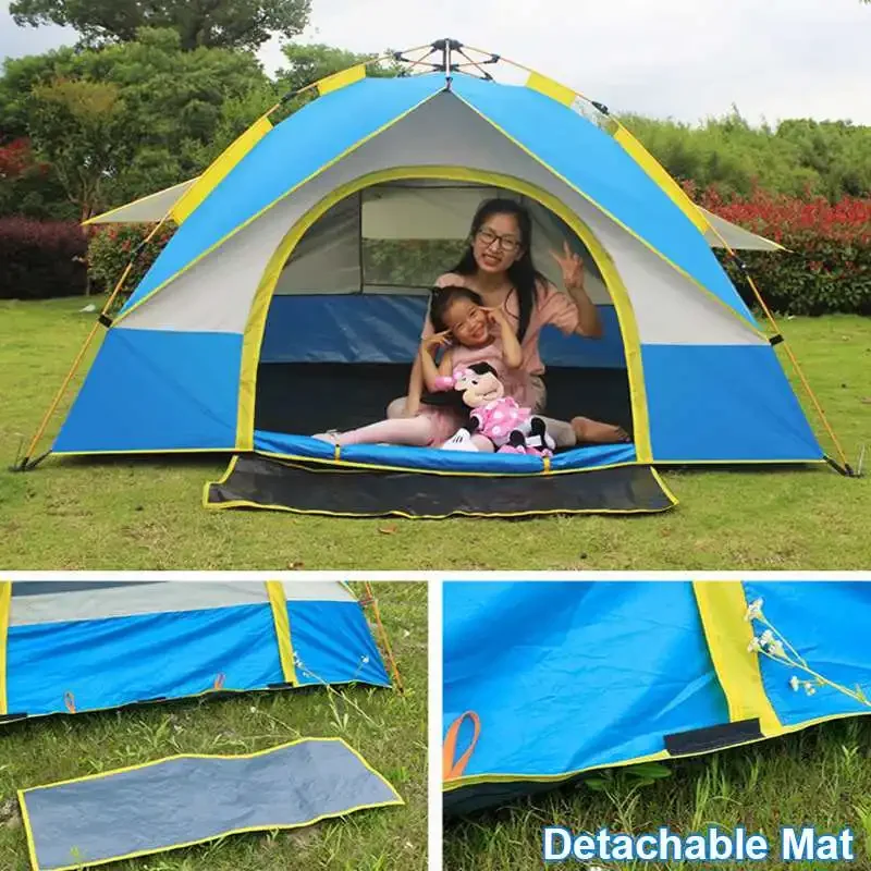 Travel Family Rainproof Windproof 1-4 osoba w pełni automatyczny namiot Camping parasolka markiza schronisko plaża łatwe otwieranie namiotów